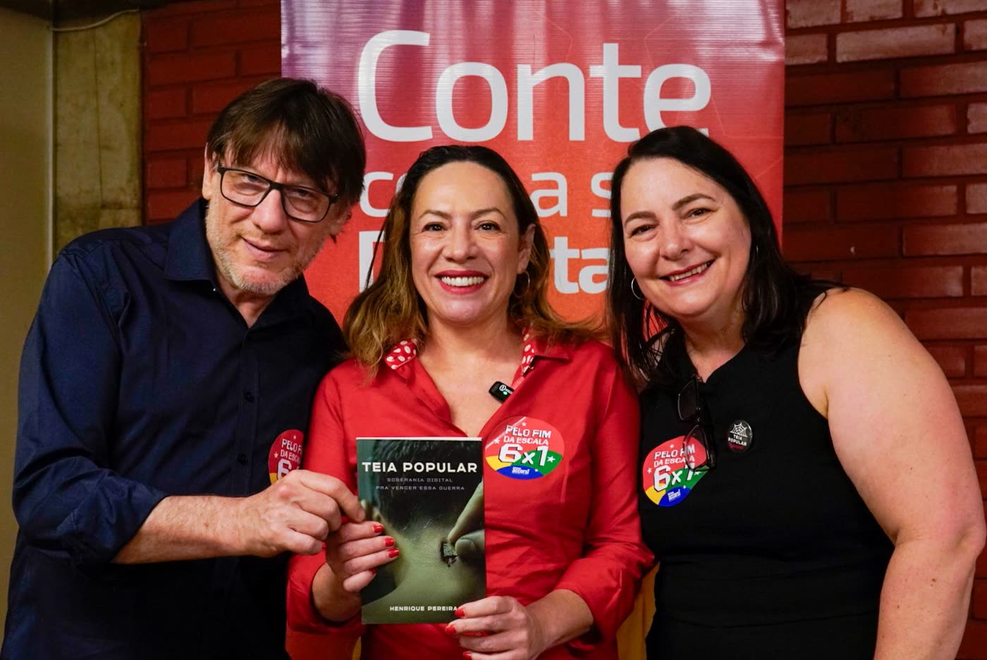 Com Adriana Accorsi e Berenice Sauthier