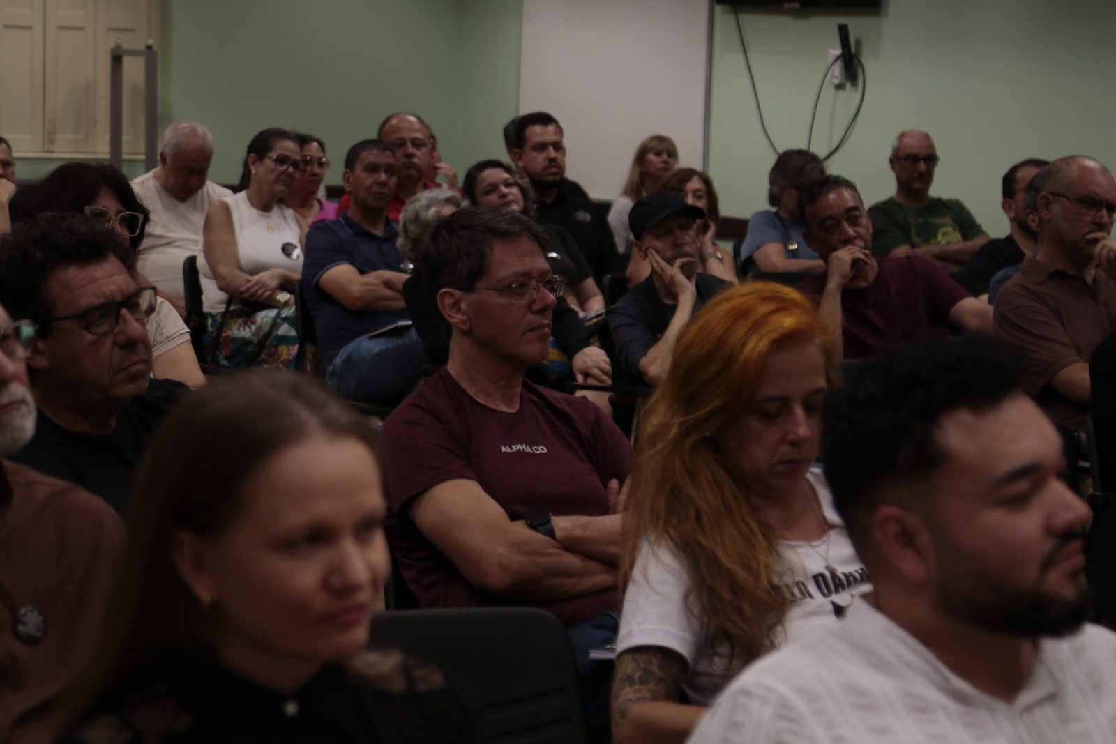 Público no auditório do SindBancários