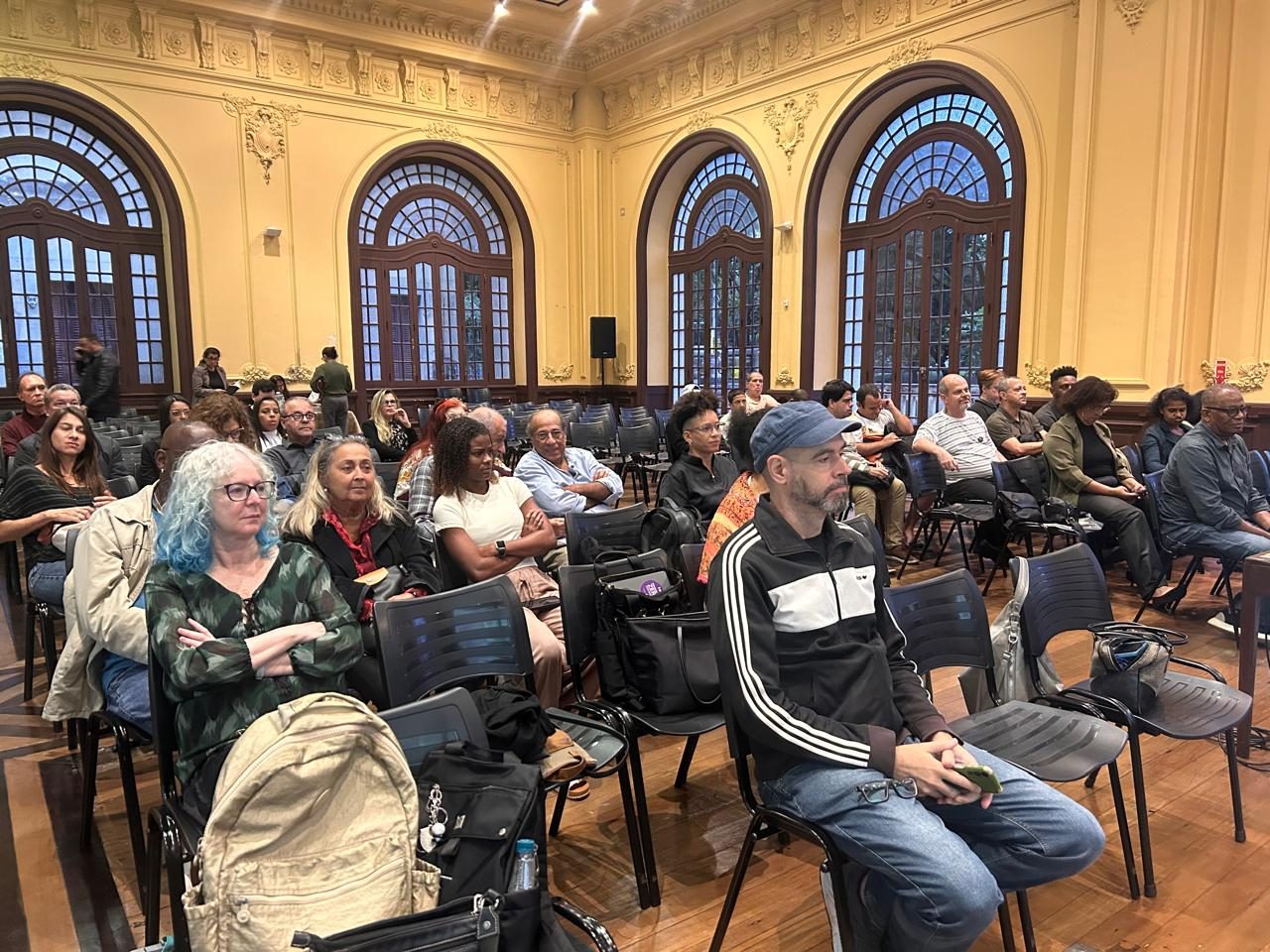 Público do lançamento na UFRJ