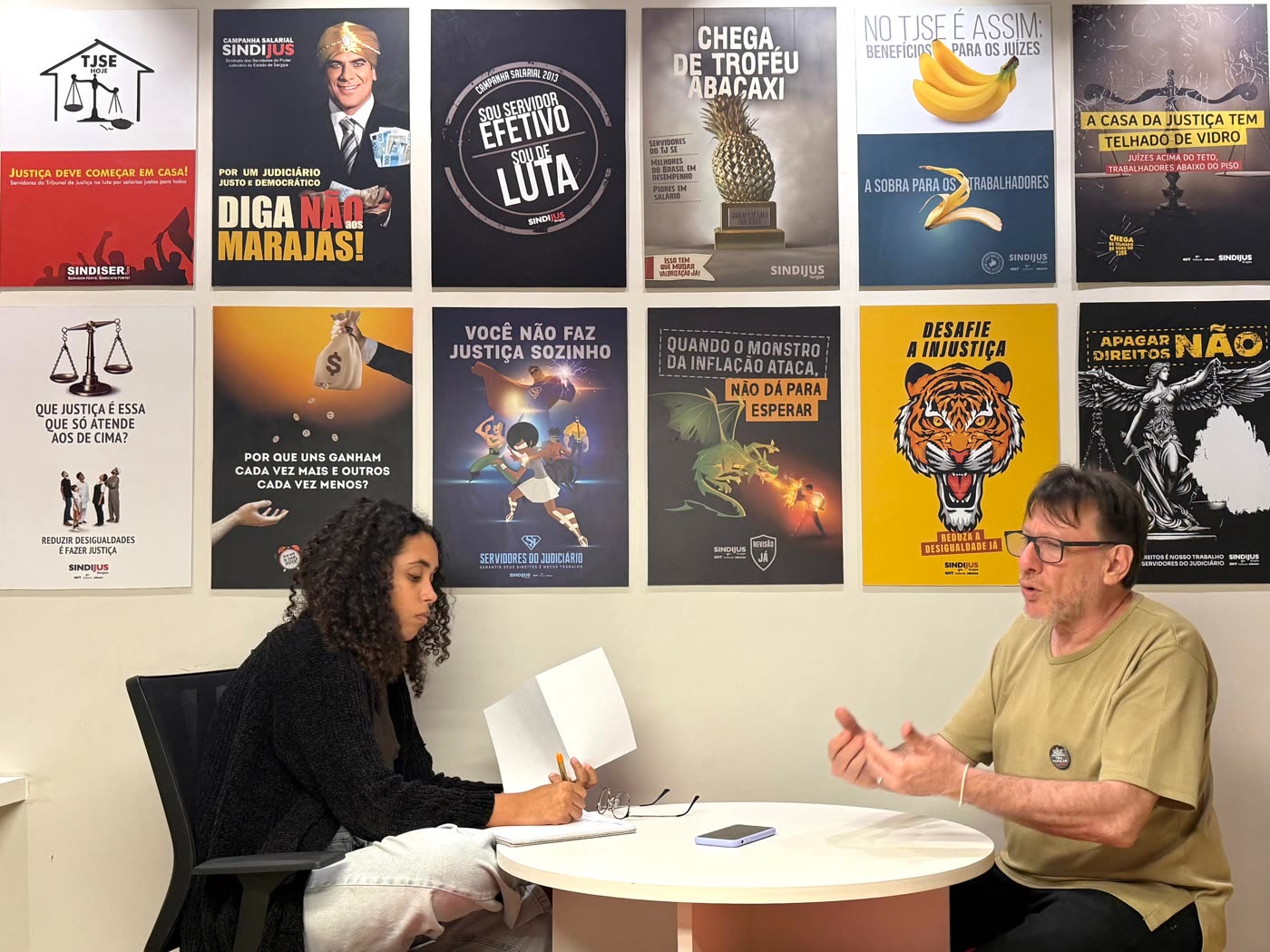 Entrevista no Sindijus-SE