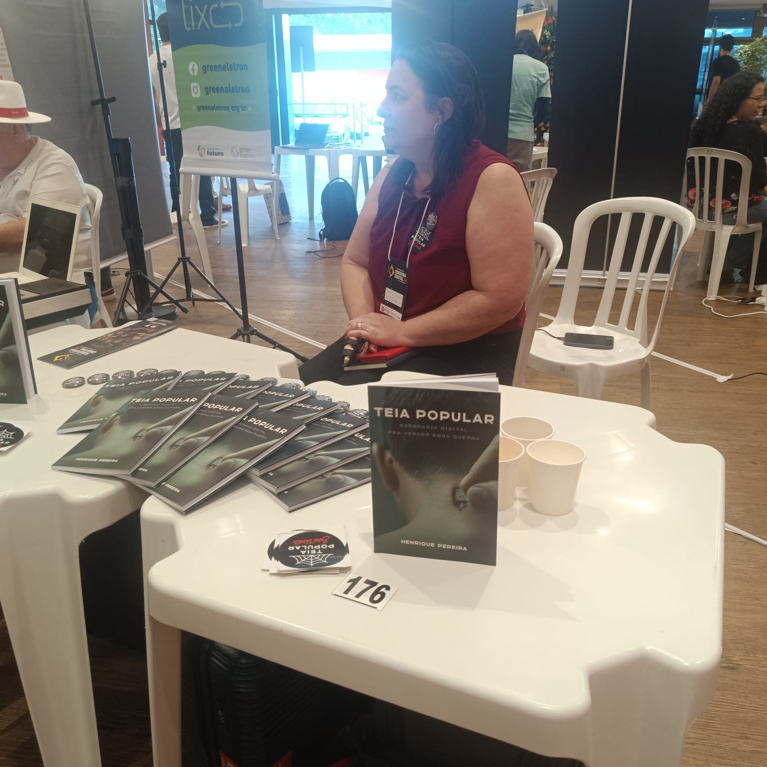 Banca do livro no Encontro Nacional em Brasília