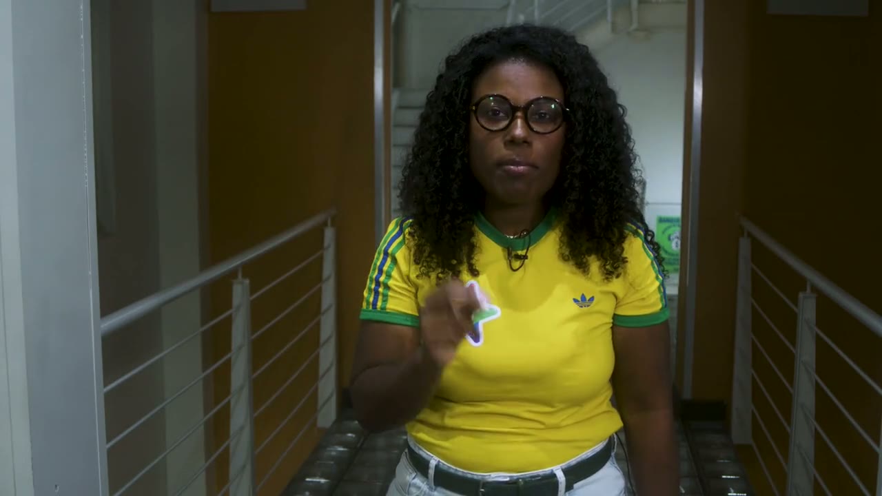 Laura Sito no lançamento em Porto Alegre